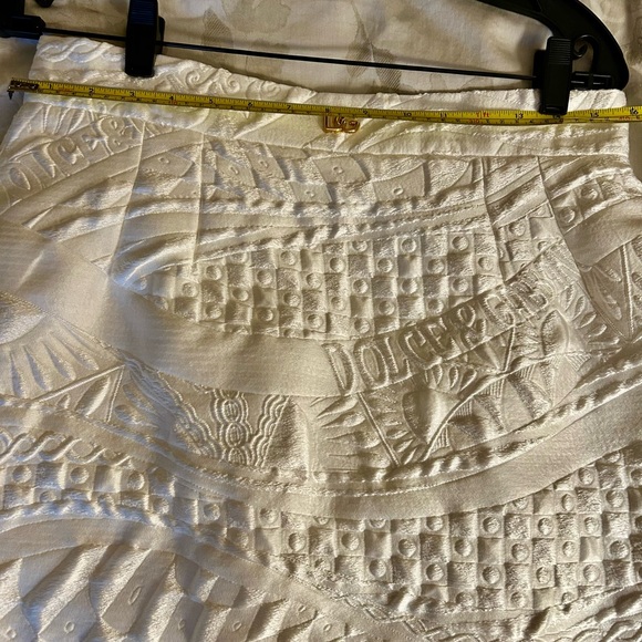Dolce & Gabbana new skirt size 46/8 features Carretto motif jacquard fully lined - Picture 8 of 9